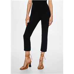 Pantalón recto franela -  Mujer | MANGO OUTLET Melilla