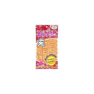 Закуска из кальмара Sweet & Spicy от Bento 24 гр / Bento Sweet & Spicy Squid Seafood Snack 24G