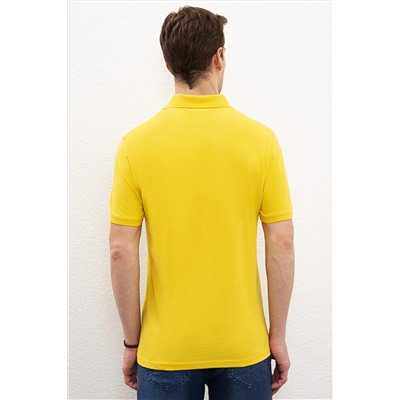Erkek Safran Basic Polo Yaka Tişört