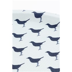 Rêve Bleu Oiseau Yuvarlak Tepsi