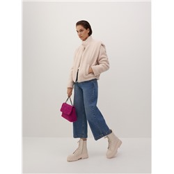 Jacke in Lammfell-Optik