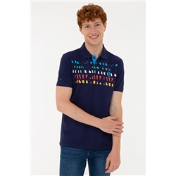 U.S. Polo Assn. Erkek Slim Fit T-shırt 1226307 Luke 033 Lacivert