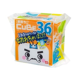 Губка меламиновая CUBE 36 шт общий размер куба 135х128х150 мм