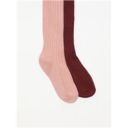 2-PACK OF RIBBED TIGHTS