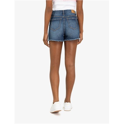 HIGH RISE CURVY SHORT WITH RAW HEM
