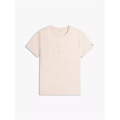 Embroidered Crest Banner Logo T-Shirt