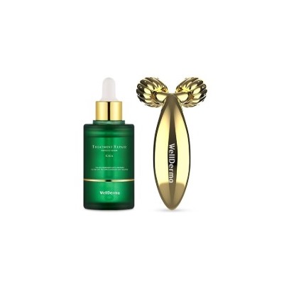Cica Beauty Care Serum & Roller Set, Набор из сыворотки с центеллой и мини лифтинг роллера