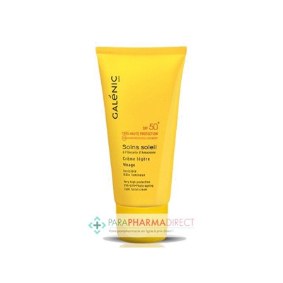 Galénic Soins Soleil Crème Légère Visage SPF50+ 40ml