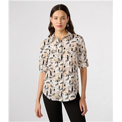 SUMMER SCENE WHIMSY BLOUSE