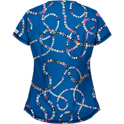 UA Life Saver Royal Print Scrub Top