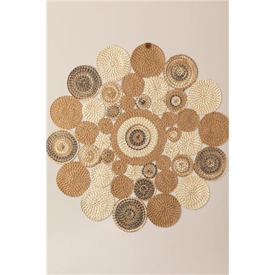 Janvry Eklemeli Yuvarlak Kilim - Bej/Krem - 120 cm