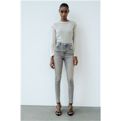 HIGH-WAIST SKINNY SCULPT TRF JEANS