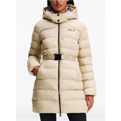 Женское утепленное теплое хлопковое пальто средней длины  KARL LAGERFEL*D ОРИГИНАЛ! 😎