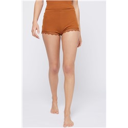 Minishort de tiro alto Vivana Camel