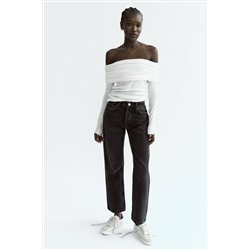 TRF STRAIGHT-LEG MID-RISE JEANS