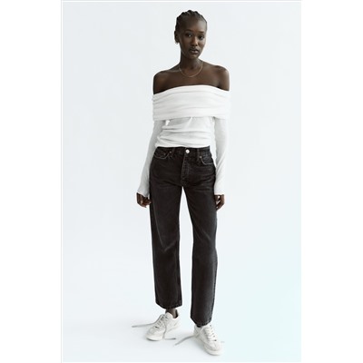 TRF STRAIGHT-LEG MID-RISE JEANS