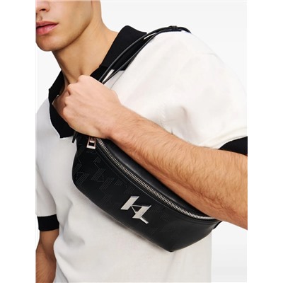 Karl Lagerfeld K/Plak perforated belt bag