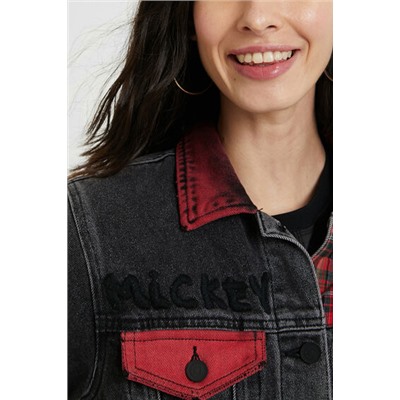 Chaqueta vaquera loose Mickey Mouse