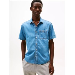 Regular Fit Medium Wash Chambray Shirt