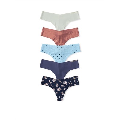 SEXY ILLUSIONS BY VICTORIA'S SECRET 5-pack No-show Thong Panties