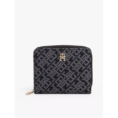 Jacquard Monogram Medium Zip Wallet