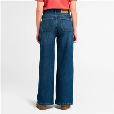 Timberland   Ships and sold by  Timberland   women's wide leg denim pant