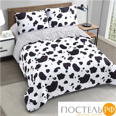 Y500-96 код1177 Комплект постельного белья с одеялом De Verano 150x200 (2 шт.) 50x70 (2 шт) Микросатин ПВХ упаковка