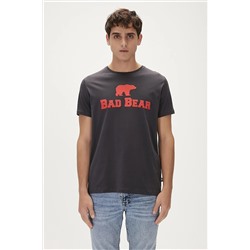 Bad Bear Bear Tee T-shirt Antrasit Logo Baskılı Erkek Tişört 19.01.07.002-C15