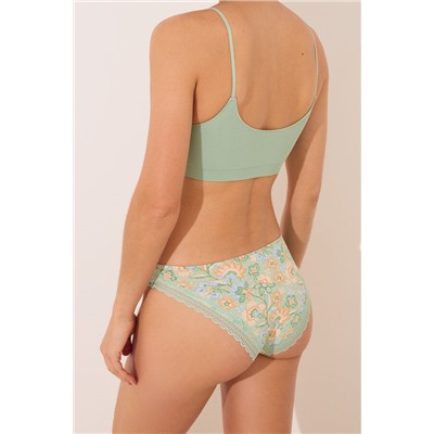 Braga clásica microfibra print verde
