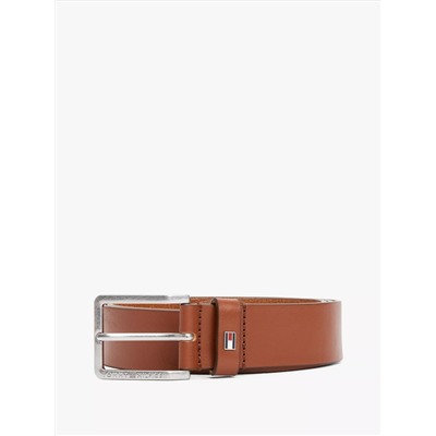 Contrast Buckle Leather Belt