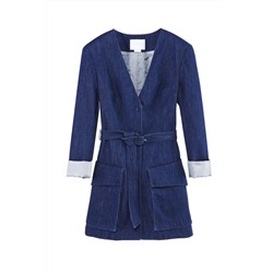 Vestido camisero vaquero Azul