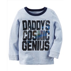 Long-Sleeve Cosmic Genius Graphic Tee