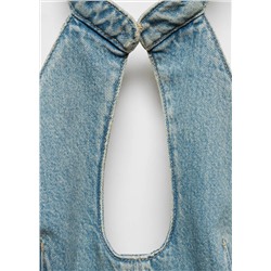 Top vaquero cuello halter
