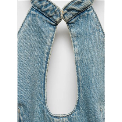 Top vaquero cuello halter