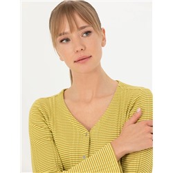 Yeşil Crop Top Örme Hırka