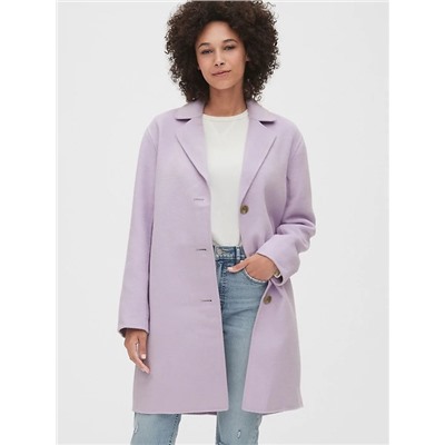 Unlined Wool-Blend Car Coat