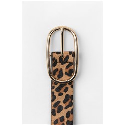 LEATHER ANIMAL PRINT BELT
