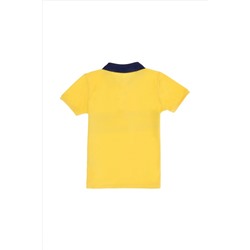 Erkek Çocuk Sarı Polo Yaka Tişört
