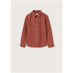 Camisa algodón bolsillo -  Niño | MANGO OUTLET España