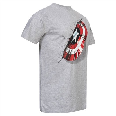 Captain America MARVEL 3D Shield Herren T-Shirt FBMTS659HGY