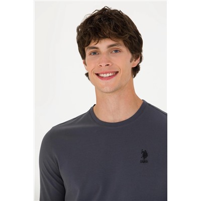 Erkek Antrasit Basic Sweatshirt