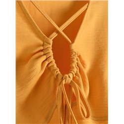 Bluse mit Bindedetail