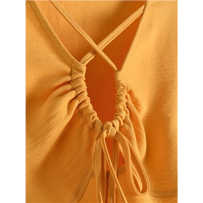Bluse mit Bindedetail