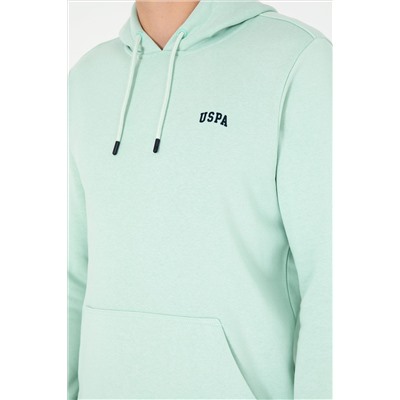 Erkek Su Yeşili Basic Sweatshirt