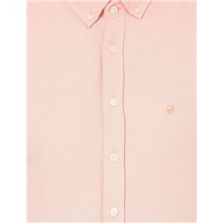 Turuncu Slim Fit Oxford Gömlek
