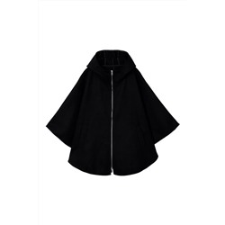 Capa con capucha Negro