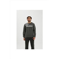 Bad Bear Player Erkek Gri Baskılı Sweatshirt 210212005-NGT