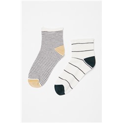 2 pares de calcetines Blanco y negro