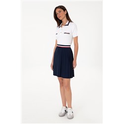 Kadın Lacivert Mini Boy Triko Etek