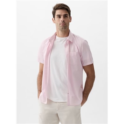 Stretch Poplin Shirt in Standard Fit